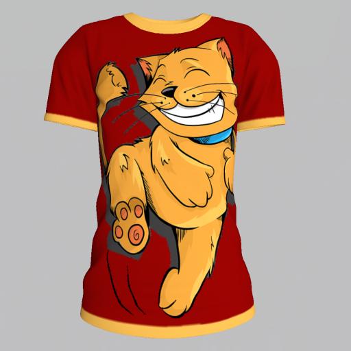 Looking Good T-Shirt Cat red for tweenster body