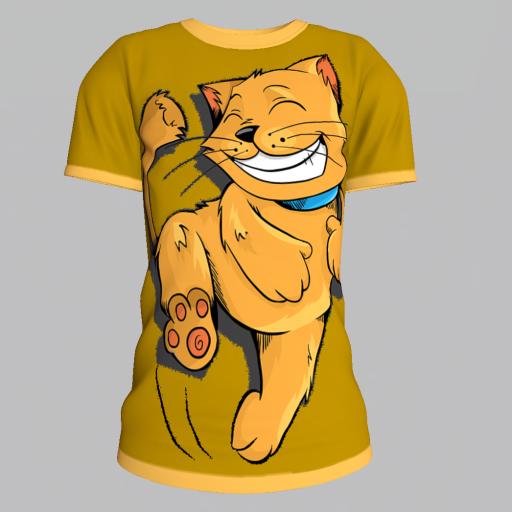 Looking Good T-Shirt Cat yellow for tweenster body