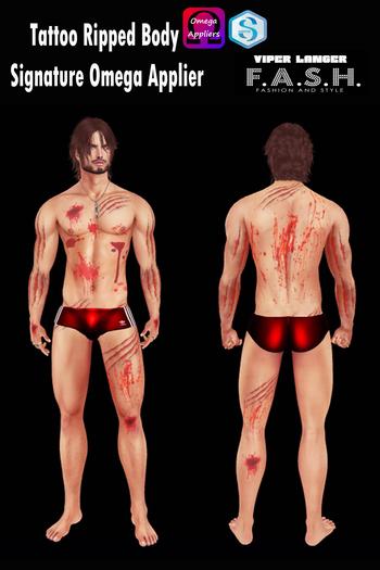 F.A.S.H VIPER Tattoo Ripped Body Signature Omega Applier