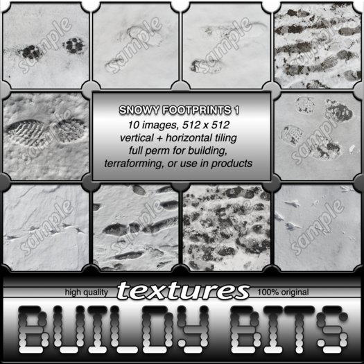 ~Buildy Bits~ Snowy Footprints 