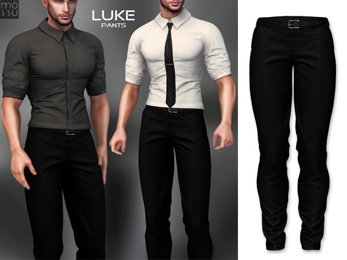 Mossu - Luke.Pants - Black (Wear)