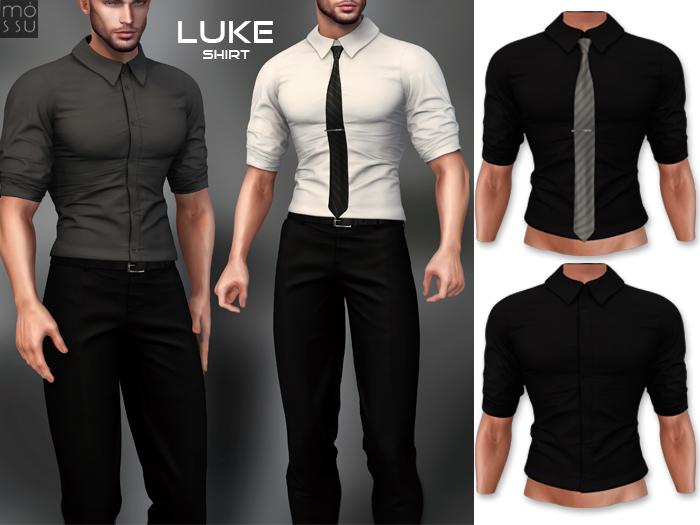Mossu - Luke Shirt - Black