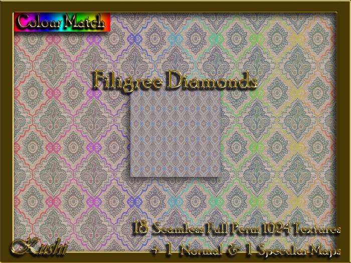 !Kushi! FiligreeDiamonds Textures -WearToUnpack