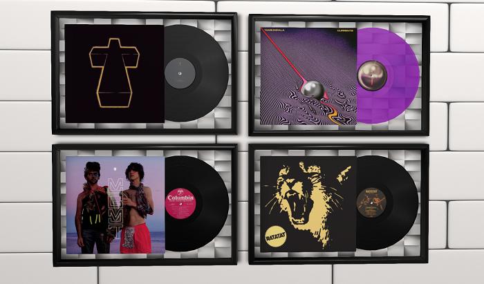 Framed vinyls Electronica rock pack