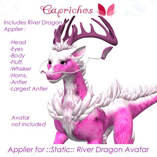 {Caprichos} ::Static:: River Dragon Applier(PinkWhite)