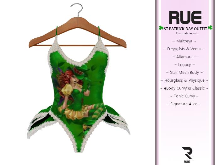 :: RUE :: St Patrick's Dress & Hat V1