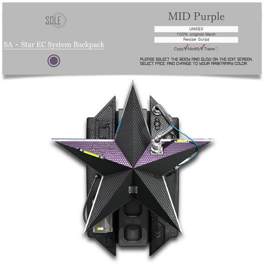 :::SOLE::: SA - Star EC System Backpack (MID Purple)