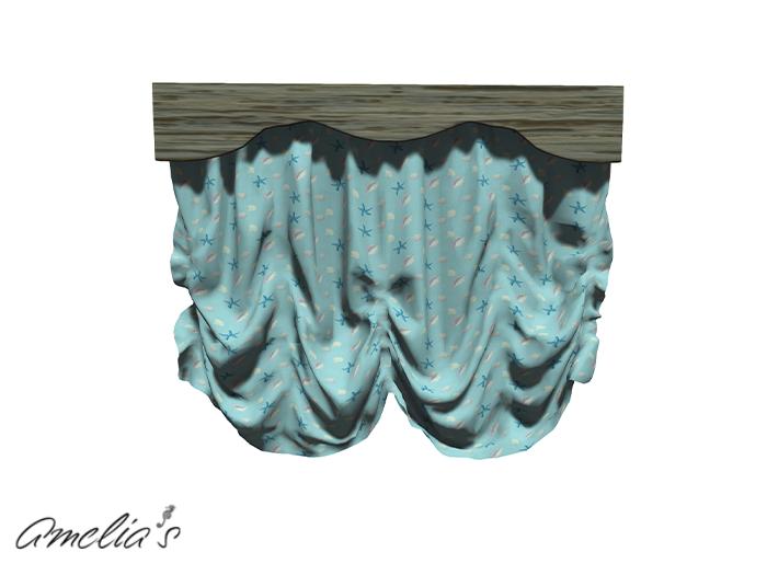 Amelia's Ruffled Window Dressing (Starfish/Dark) Boxed