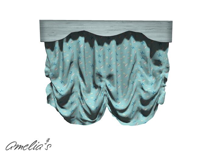 Amelia's Ruffled Window Dressing (Starfish/White) Boxed