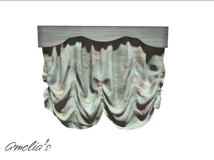 Amelia's Ruffled Window Dressing (Tan shell/Bleached) Boxed