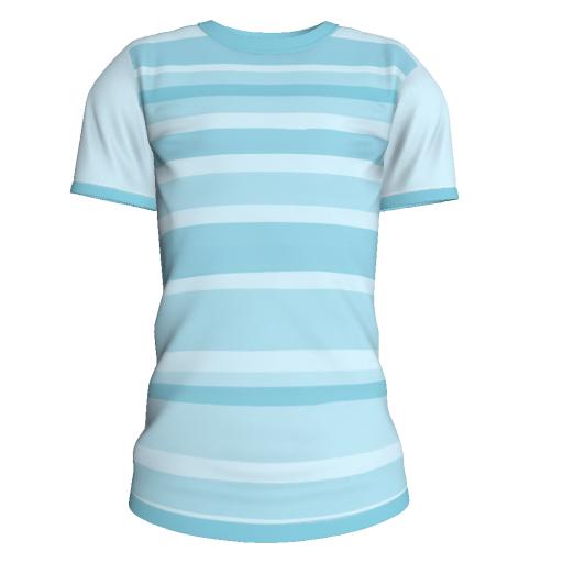 Looking Good T-Shirt stripes lightblue for tweenster body
