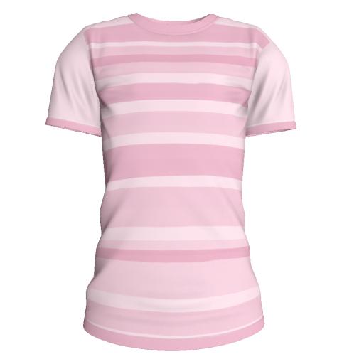 Looking Good T-Shirt stripes Pink for tweenster body