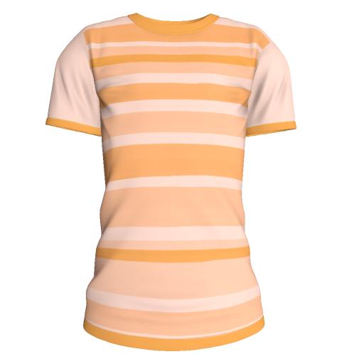 Looking Good T-Shirt stripes Yellow for tweenster body