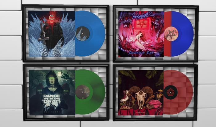 Framed vinyls Darksynth pack