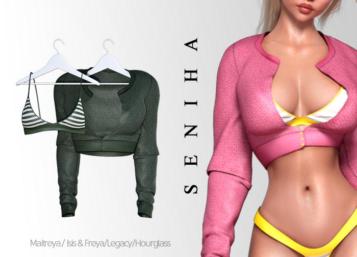 Seniha. Chiara Jacket & Bra // Army