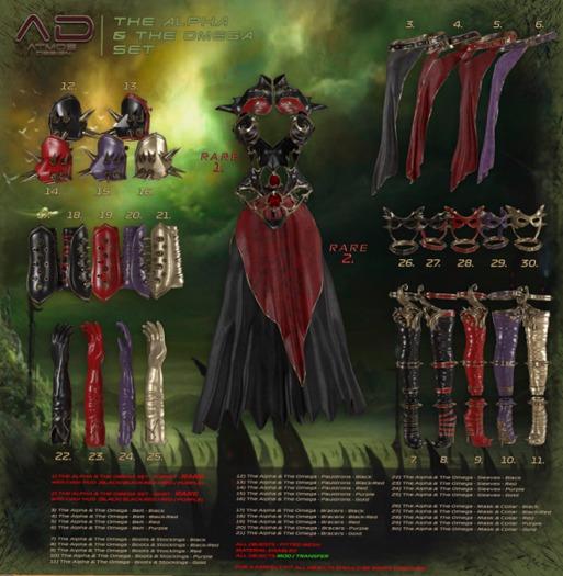 [AD] - Alpha & Omega - MASK/COLLAR - Red