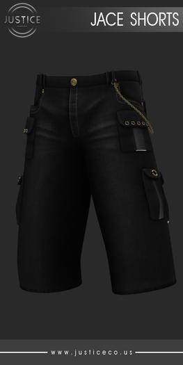 [JUSTICE] JACE SHORTS - EBONY