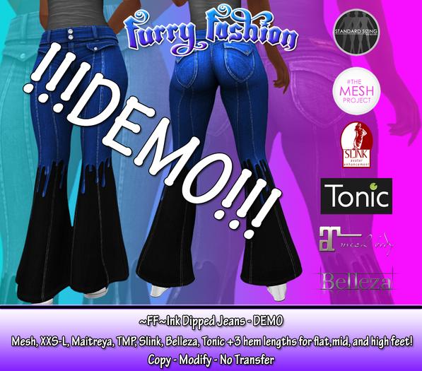 ~FF~ Ink Dipped Jeans - DEMO