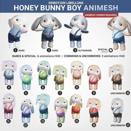 SEmotion Libellune Honey Bunny Boy Animesh #14