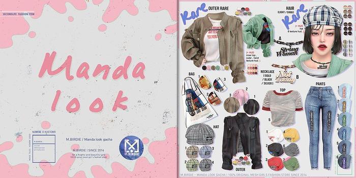 `M.BIRDIE / manda look.NECKLACE B-black