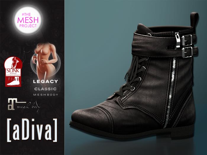 aDiva Lisbeth Boot Maitreya Lara / Slink/TMP Flat Feet Fatpack