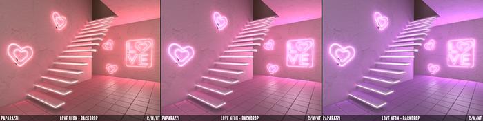 Paparazzi - BACKDROPS FATPACK - Love Neon