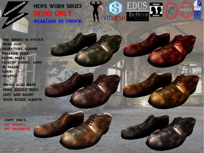 MEN'S WORN SHOES DEMO 200315