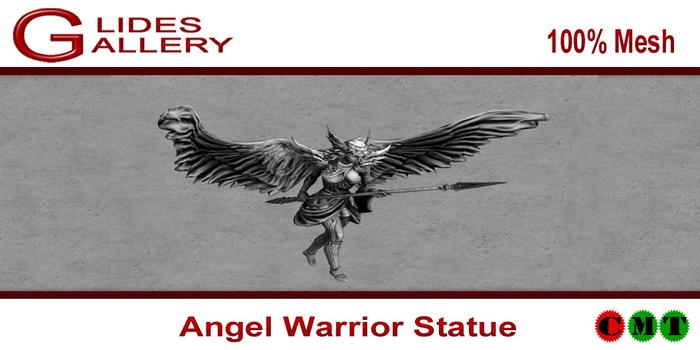Angel Warrior Statue Mesh