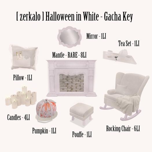 [ zerkalo ] Halloween in White - Mantle - RARE
