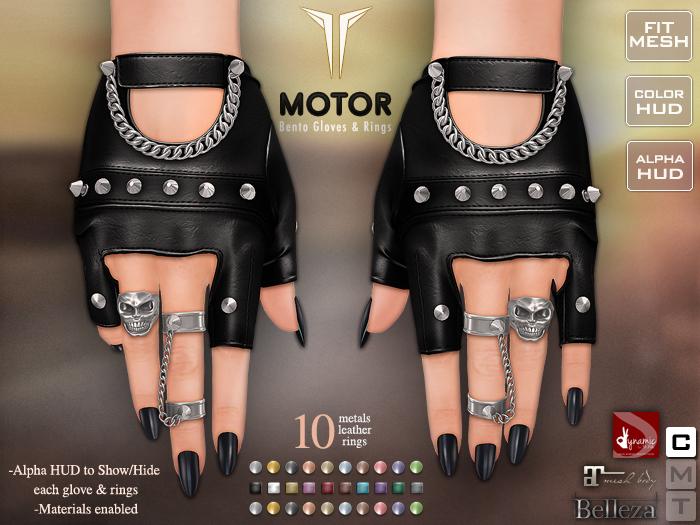 **RE** Motor Gloves & Rings - Maitreya - Belleza - SLink