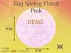 Second Life Marketplace - Rug Spring Floral Pink round by Wild Motley DEMO