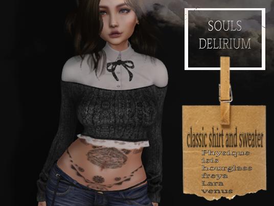 A SOULS DELIRIUM- classic shirt and sweater