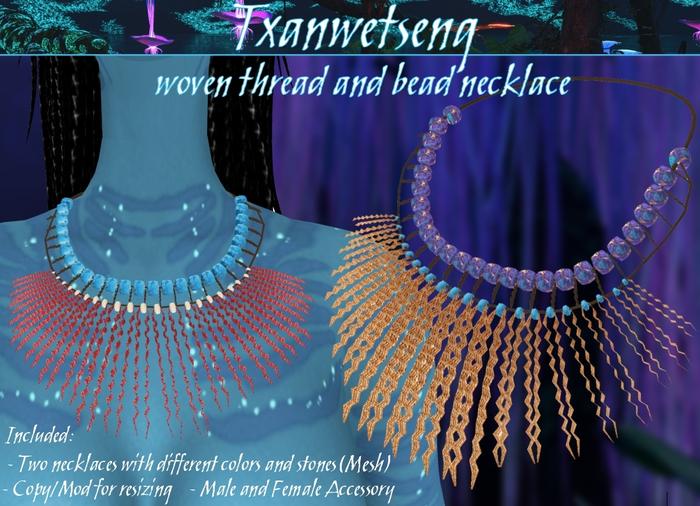 Txanwetseng Box :: Woven Thread and Bead Necklaces