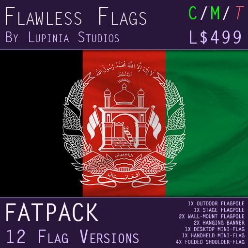 Afghanistan Flag (Fatpack, 12 Versions)