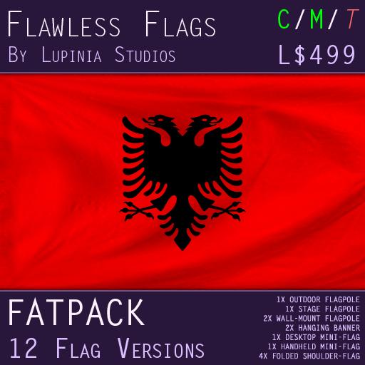 Albania Flag (Fatpack, 12 Versions)