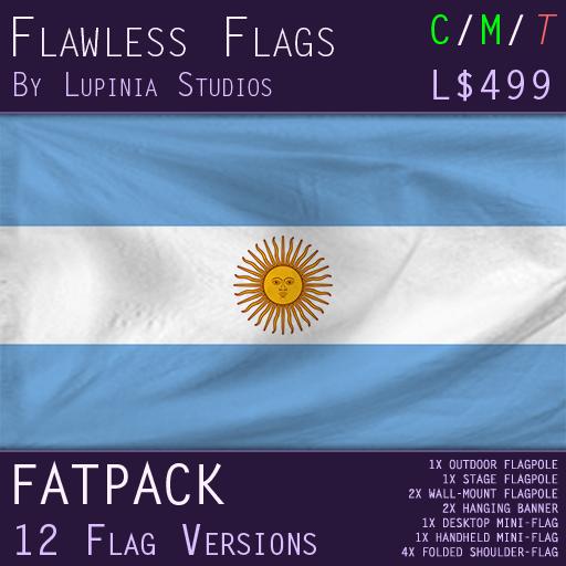 Argentina Flag (Fatpack, 12 Versions)