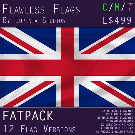 United Kingdom (UK) Flag (Fatpack, 12 Versions)