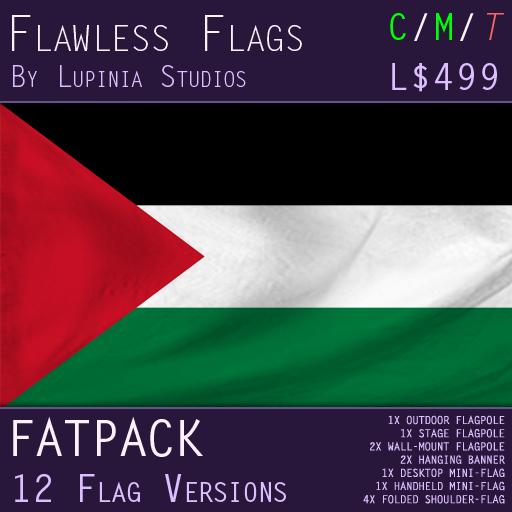 Palestine Flag (Fatpack, 12 Versions)