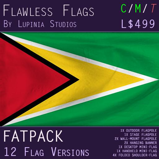 Guyana Flag (Fatpack, 12 Versions)