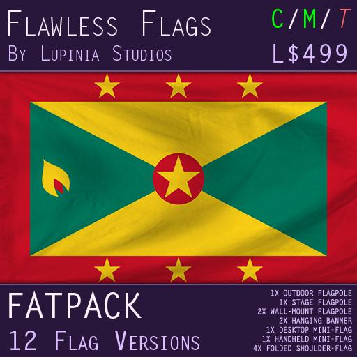 Grenada Flag (Fatpack, 12 Versions)