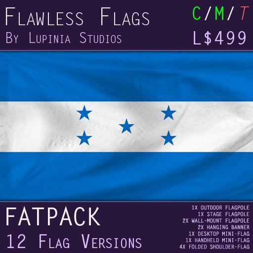 Honduras Flag (Fatpack, 12 Versions)