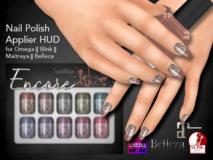 [Encore] Nail Appliers - Set 39 (Slink/Omega/Belleza/Maitreya)