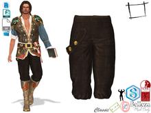 Dae Obj FBX Men's Medieval Pirate Pants Slink Male, Belleza Jake, Signature Gianni, Onupup, Gamit, Adin