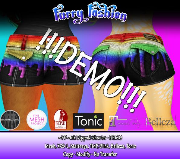 ~FF~ Ink Dipped Shorts - DEMO