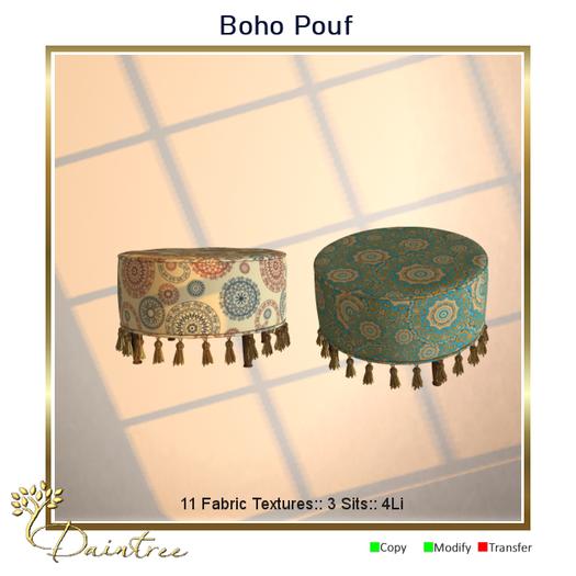 Dain:. Boho Pouf 