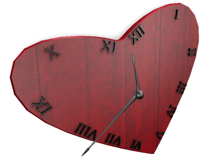 !Six o'clock! Love Clock BLACK