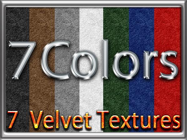 Zoy Texture [ Velvet ] Seamless - 7 Colors