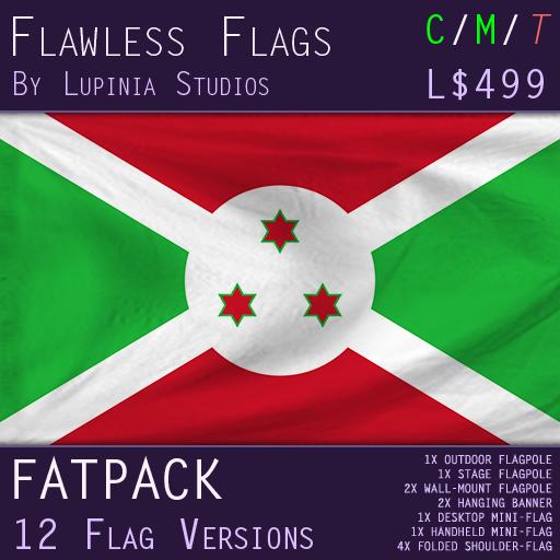 Burundi Flag (Fatpack, 12 Versions)