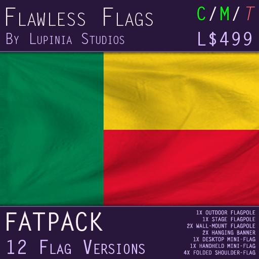 Benin Flag (Fatpack, 12 Versions)