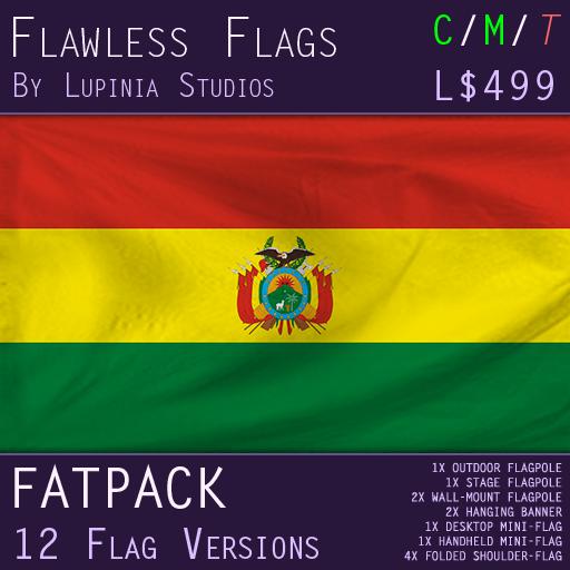 Bolivia Flag (Fatpack, 12 Versions)